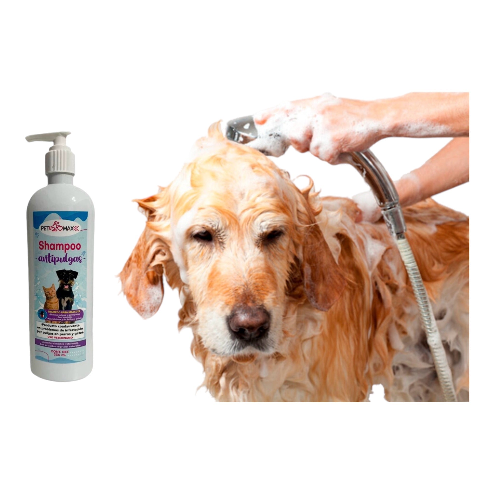 Shampoo Antipulgas para perro y gato (350 ml)