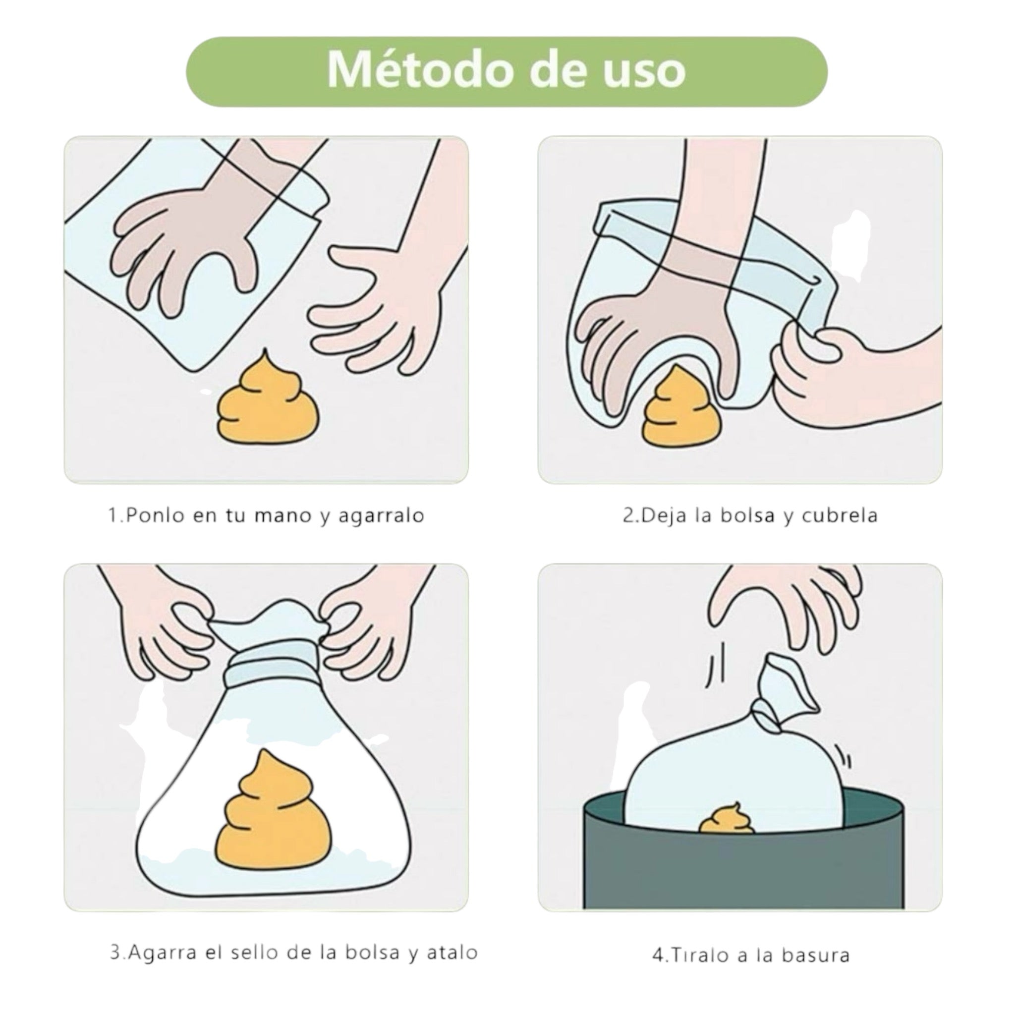 750 BOLSITAS SANITARIAS PARA RECOGER HECES PERRO