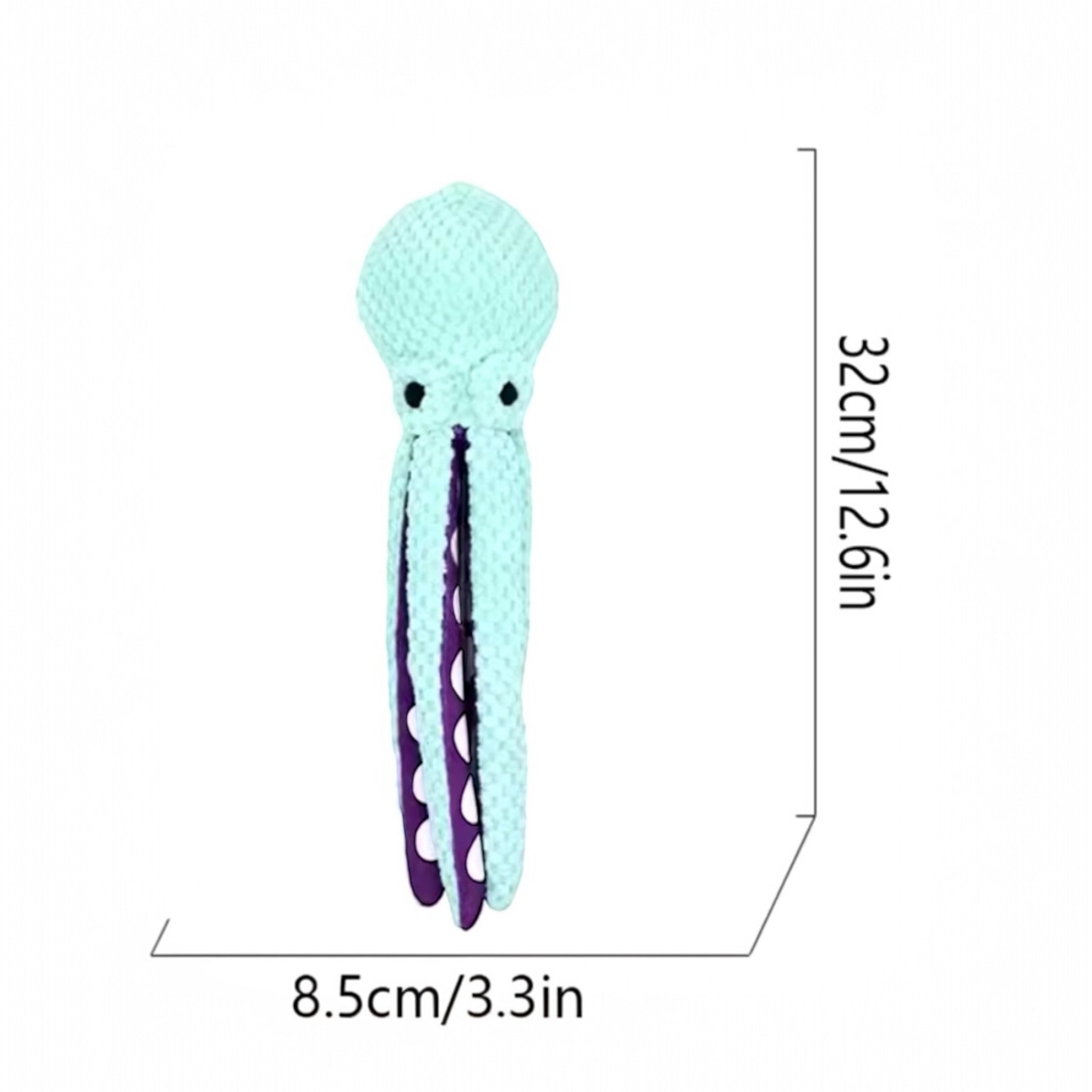PULPO DE PELUCHE PARA PERRO JUGUETE INTERACTIVO CON SONIDO