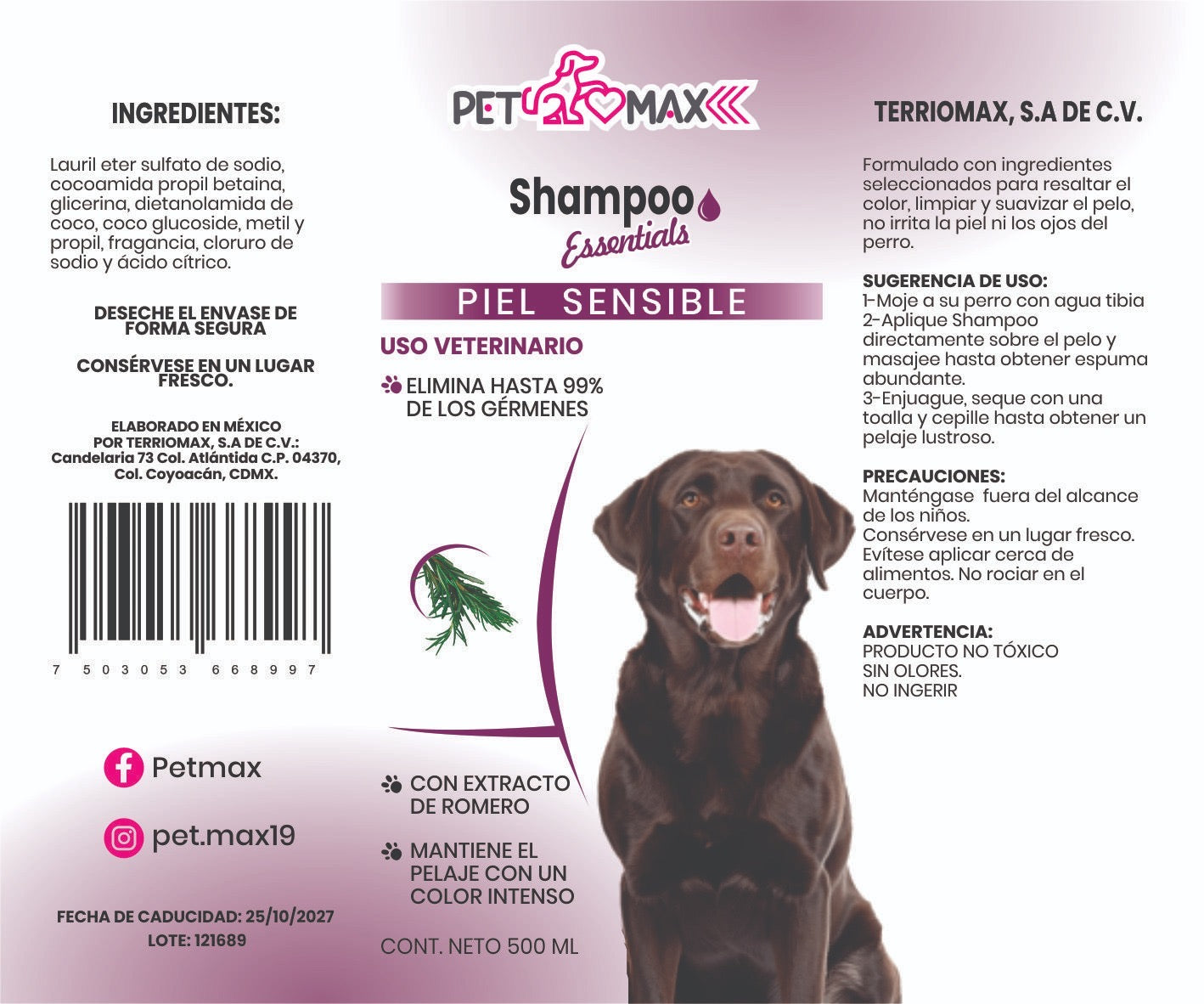 SHAMPO ESSENTIALS PIEL SENSIBLE